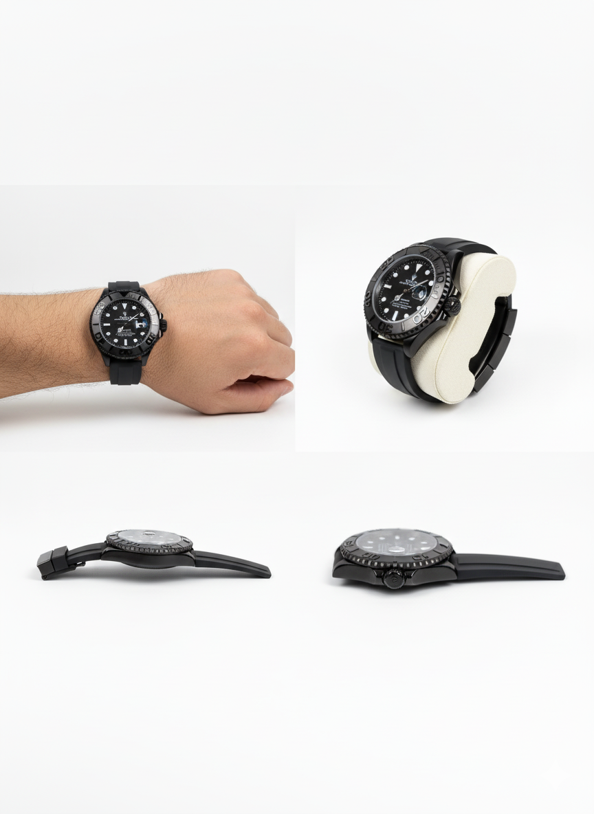 Rolex Yacht-Master Rhodium with Oysterflex Silicon Strap