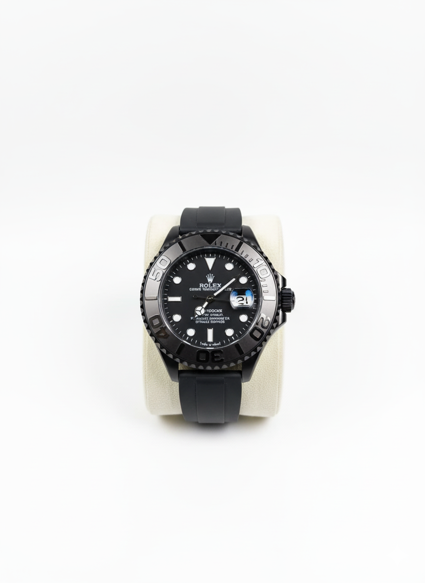 Rolex Yacht-Master Rhodium with Oysterflex Silicon Strap