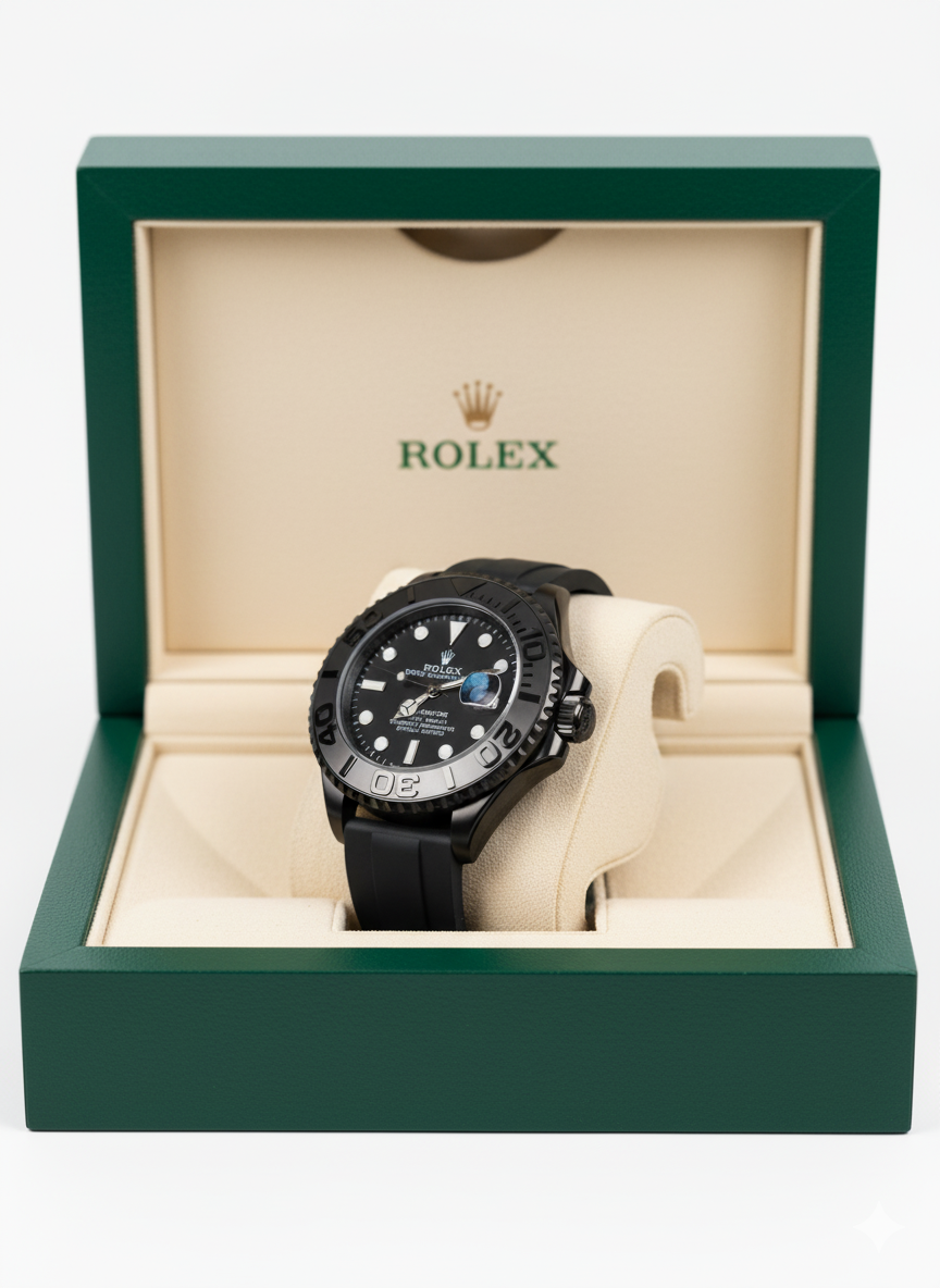 Rolex Yacht-Master Rhodium with Oysterflex Silicon Strap