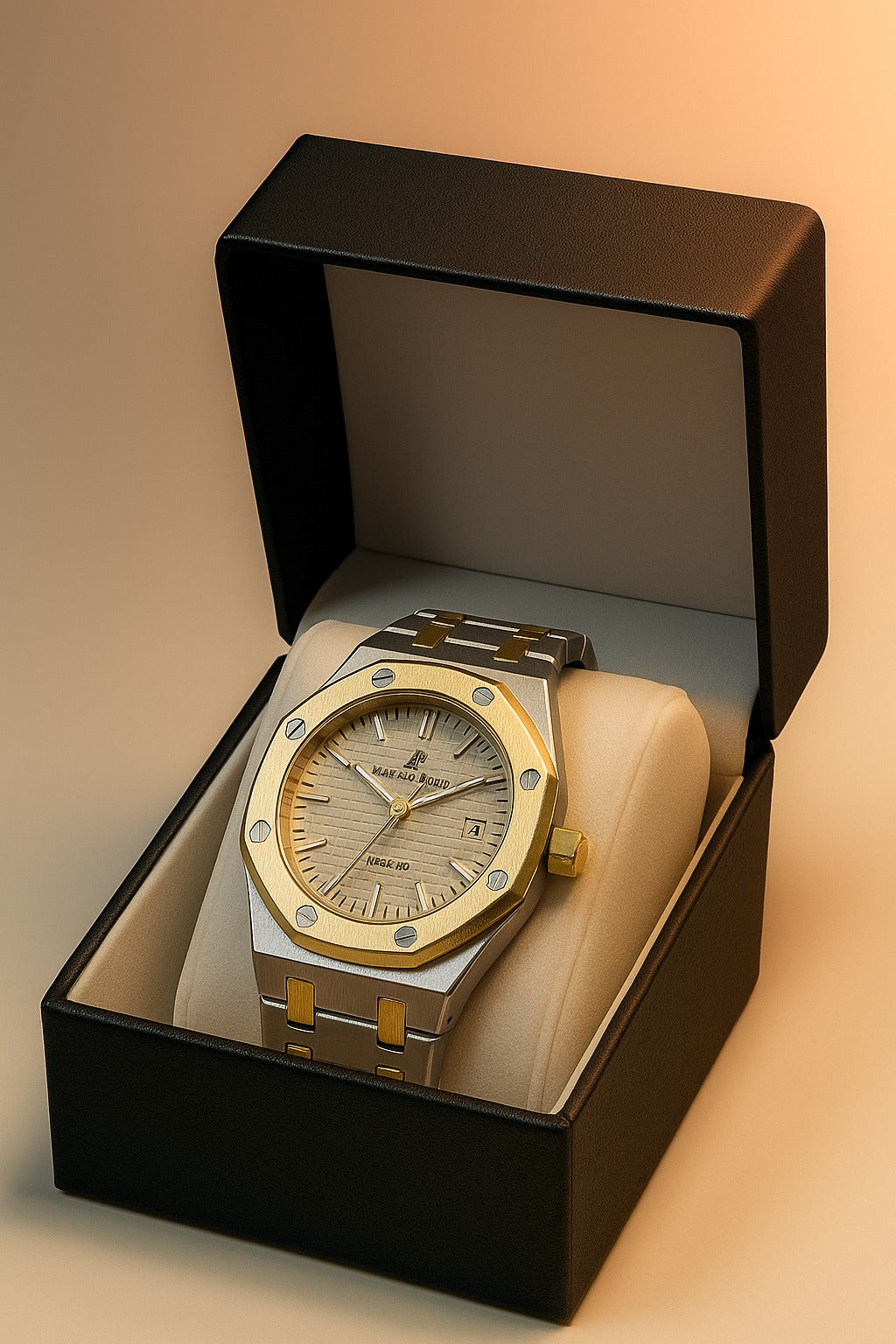 Audemars Piguet Luxury Two-Tone Stainless Steel & Gold Wristwatch
